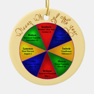 Wiccan Wheel of The Year Ornament