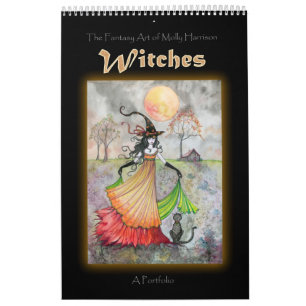 Wiccan Witch Portfolio Book by Molly Harrison Calendar