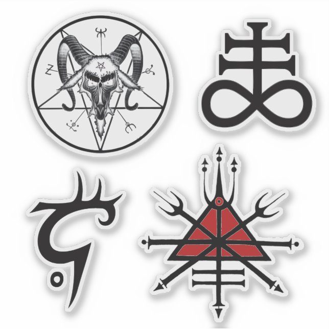 Wiccan Witchcraft Alchemy Dark Powers  Sticker (Front)