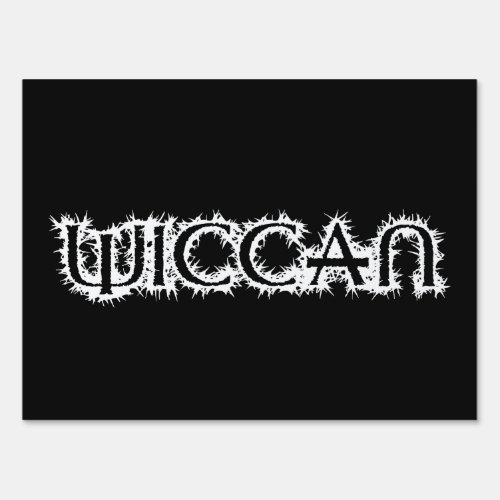 Wiccan Yard Sign