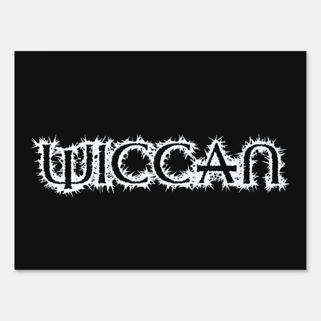 Wiccan Yard Sign (Front)