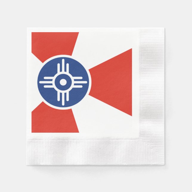 Wichita city flag napkins (Front)