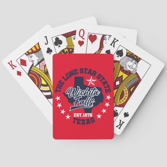 Wichita Falls,Texas Poker Cards (Back)