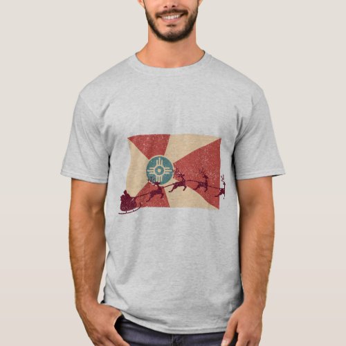 Wichita Flag Christmas T_Shirt