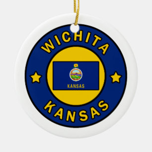 Wichita Kansas Ceramic Ornament