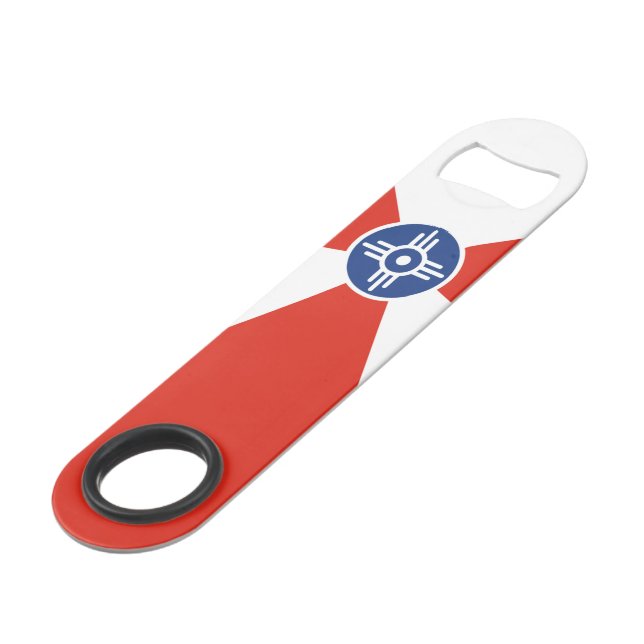 Wichita (Kansas) City flag   Bar Key (Front Angled)