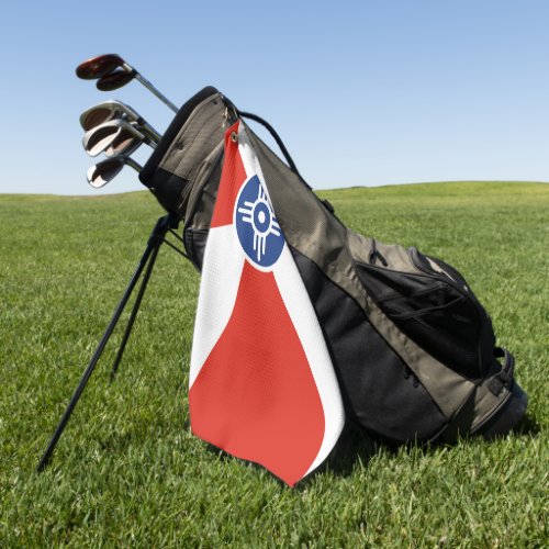 Wichita Kansas city flag  Golf Towel