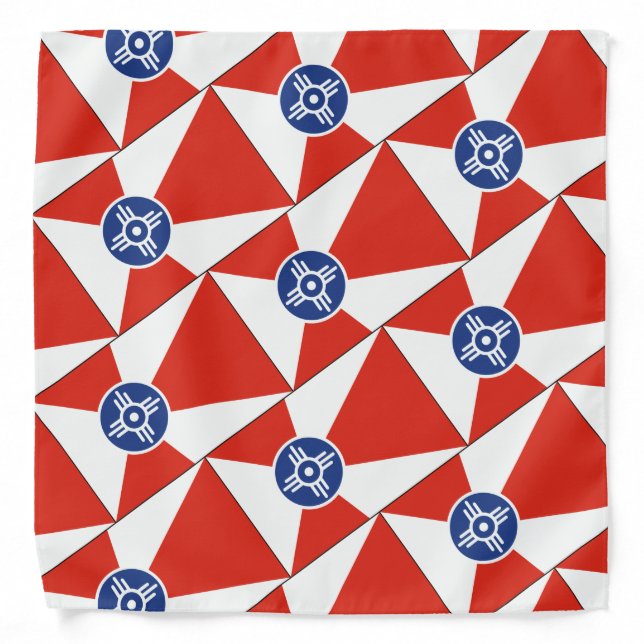 Wichita Kansas ICT Flag Bandana (Front)
