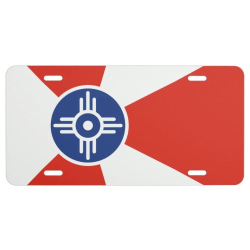 Wichita Kansas ICT Flag License Plate