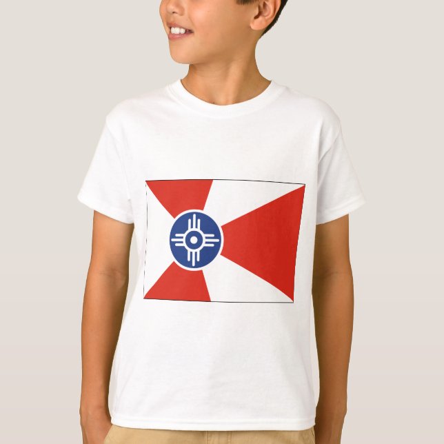 Wichita Kansas ICT Official Flag T-Shirt (Front)