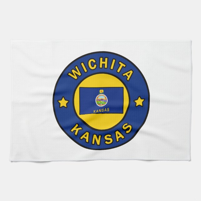 Wichita Kansas Kitchen Towel (Horizontal)