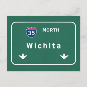 Wichita Kansas ks Interstate Highway Freeway : Postcard