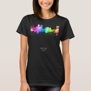 Wichita Kansas Skyline Skyscrapers T-Shirt