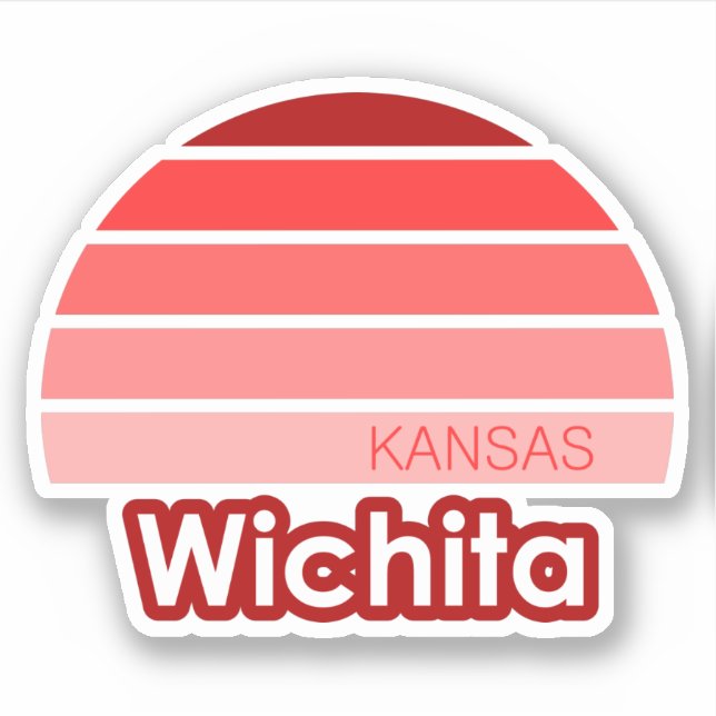 Wichita Kansas Sticker (Front)