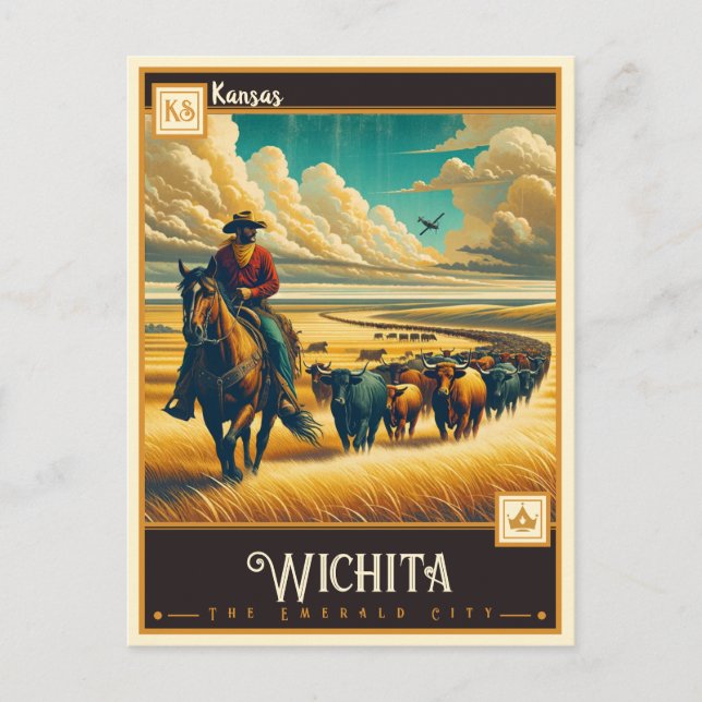 Wichita, Kansas  | Vintage Postcard (Front)
