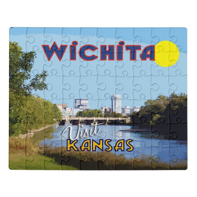 Wichita, Kansas, Visit USA... Jigsaw Puzzle (Puzzle Horizontal)