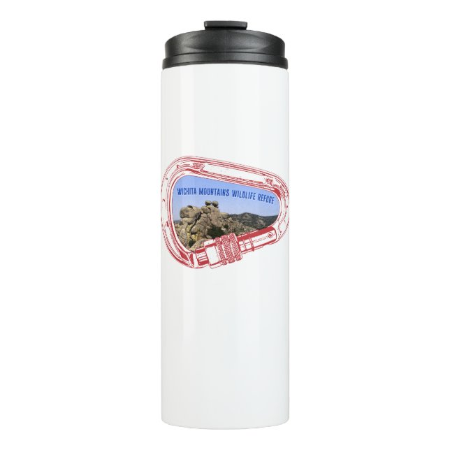 Wichita Mountains Climbing Carabiner Thermal Tumbler (Front)