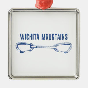 Wichita Mountains Rock Climbing Quickdraw Metal Ornament