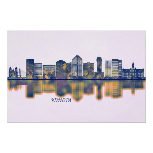 Wichita Skyline Poster