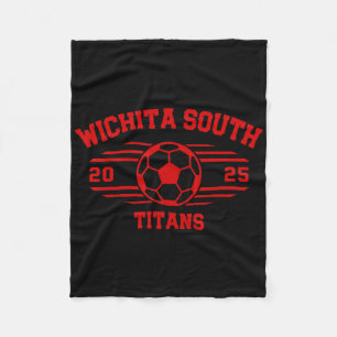 Wichita South Titans Soccer Ll 2025 Hs Fleece Blanket