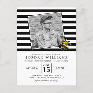 Wichita State Graduate Announcement Postcard