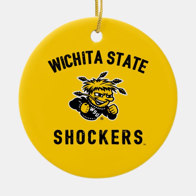 Wichita State Shockers Ceramic Ornament (Front)