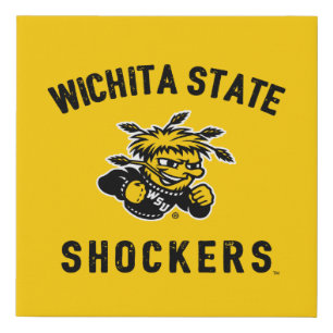 Wichita State Shockers Faux Canvas Print