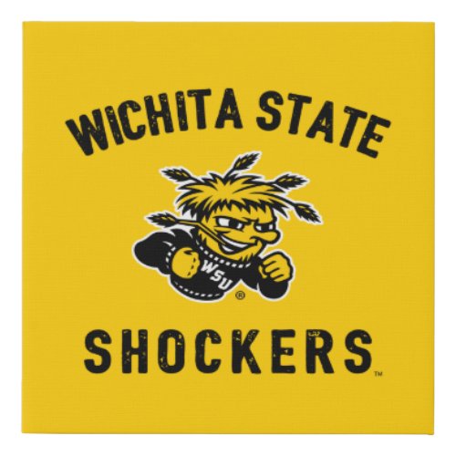 Wichita State Shockers Faux Canvas Print