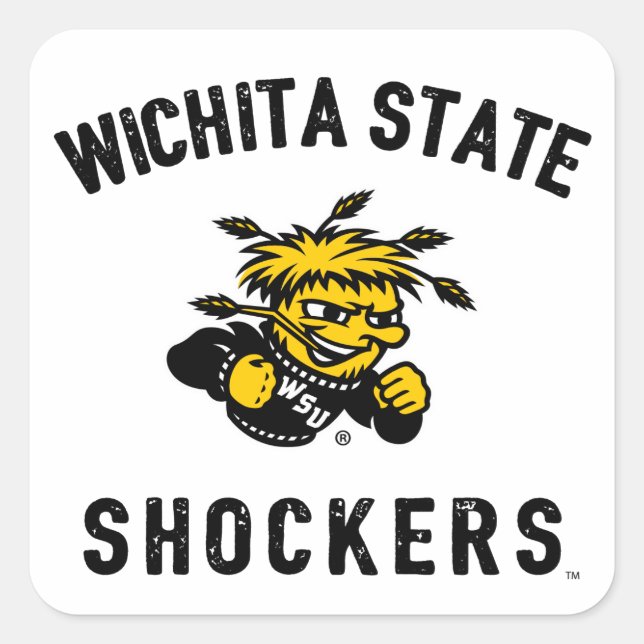 Wichita State Shockers Square Sticker (Front)