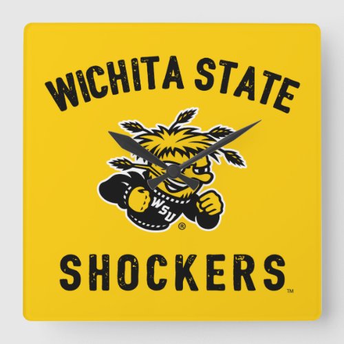 Wichita State Shockers Square Wall Clock