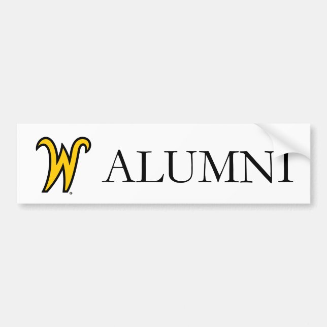 Wichita State University Alumni Bumper Sticker (Front)