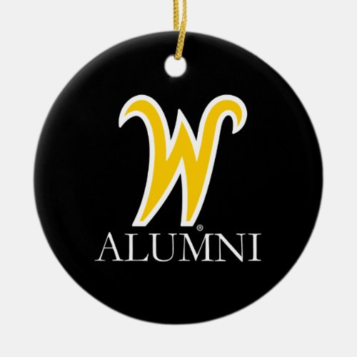 Wichita State University Alumni Ceramic Ornament