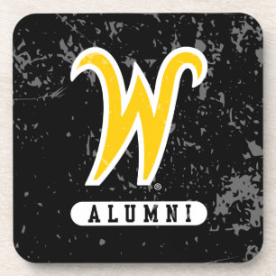 Wichita State University Alumni Distressed Beverage Coaster