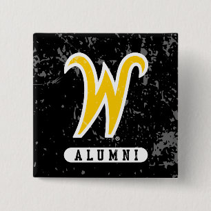 Wichita State University Alumni Distressed Button