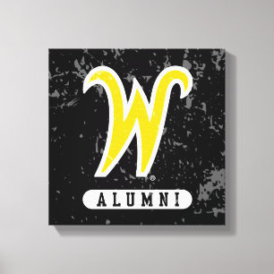Wichita State University Alumni Distressed Canvas Print