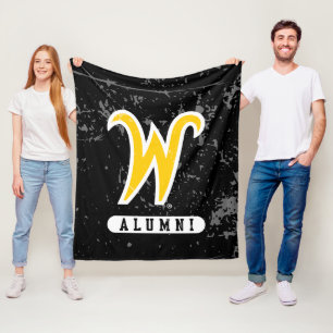 Wichita State University Alumni Distressed Fleece Blanket