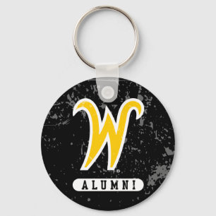 Wichita State University Alumni Distressed Keychain