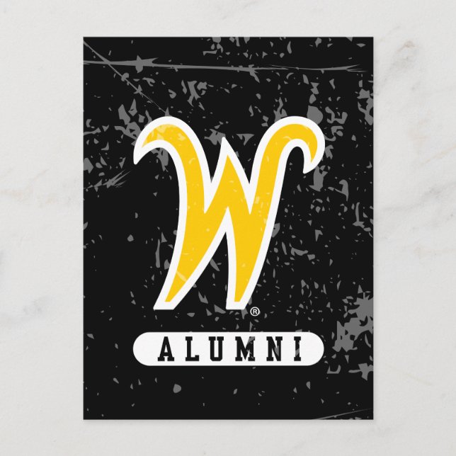 Wichita State University Alumni Distressed Postcard (Front)