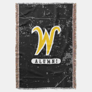 Wichita State University Alumni Distressed Throw Blanket