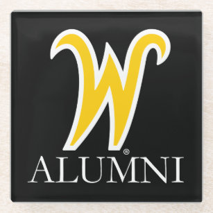 Wichita State University Alumni Glass Coaster