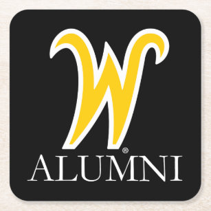 Wichita State University Alumni Square Paper Coaster