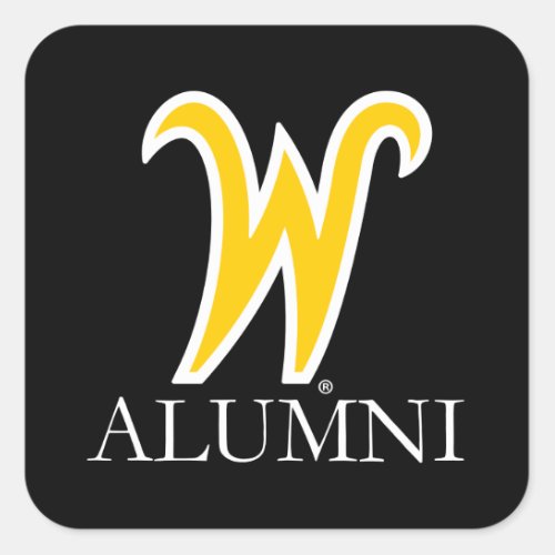 Wichita State University Alumni Square Sticker