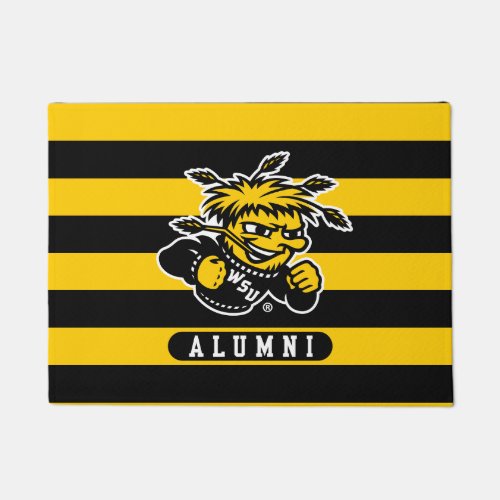 Wichita State University Alumni Stripes Doormat