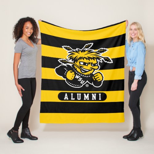 Wichita State University Alumni Stripes Fleece Blanket