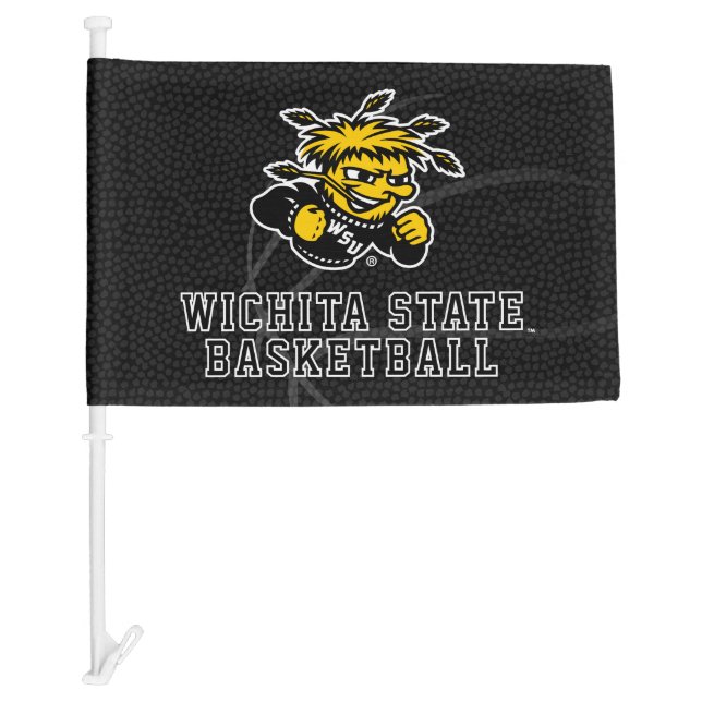 Wichita State University Basketball Car Flag (Front)