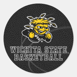 Wichita State University Basketball Classic Round Sticker