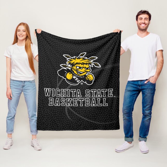 Wichita State University Basketball Fleece Blanket (In Situ)