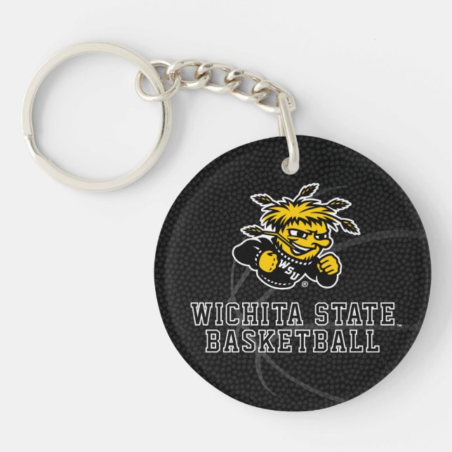 Wichita State University Basketball Keychain (Front)