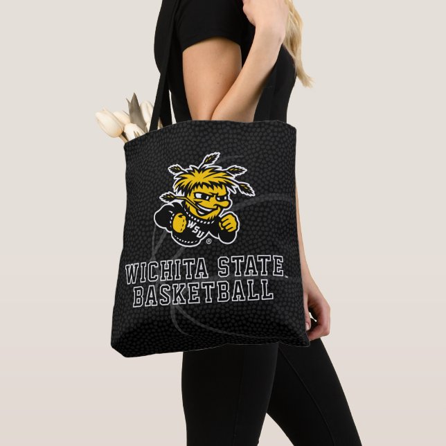 Wichita State University Basketball Tote Bag (Close Up)