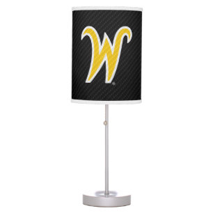 Wichita State University Carbon Fiber Pattern Table Lamp
